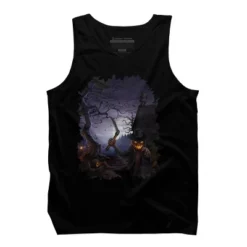 Men's Design By Humans Evil Pumpkins By Chriskar Tank Top -Design By Humans GUEST 9ffa0919 d068 4e1d 895c f34498127a7f