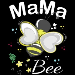 Men's Design By Humans Mama Bee Floral Pattern By Aminemangaka1 Tank Top