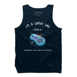 Men's Design By Humans Gamer Dad Like A Normal Dad, But Cooler By KaiHamilton Tank Top -Design By Humans GUEST a2b2ac62 debb 4293 b162 69b63682392f