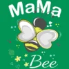 Junior's Design By Humans Mama Bee Floral Pattern By Aminemangaka1 T-Shirt