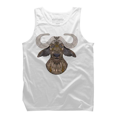 Men's Design By Humans African Buffalo By Myartlovepassion Tank Top 6 Men's Design By Humans African Buffalo By Myartlovepassion Tank Top - Image 6