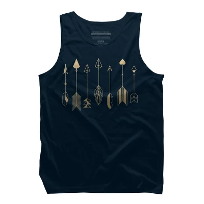 Men's Design By Humans Be Brave Little Arrow (gold) By Staceyroman Tank Top 7 Men's Design By Humans Be Brave Little Arrow (gold) By Staceyroman Tank Top - Image 7