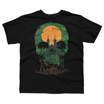 Boy's Design By Humans Skull Grave By Designpro44 T-Shirt 4 Boy's Design By Humans Skull Grave By Designpro44 T-Shirt - Image 4