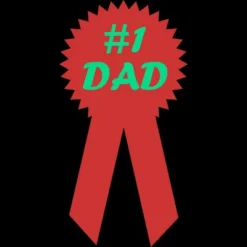 Men's Design By Humans #1 DAD Ribbon By Tank Top