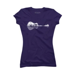 Junior's Design By Humans Nature Guitar By Maryedenoa T-Shirt -Design By Humans GUEST a792fe9b 5b27 4667 b090 4df81dc063a1
