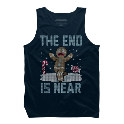 Men's Design By Humans Christmas Is Near! By Raffiti Tank Top 3 Men's Design By Humans Christmas Is Near! By Raffiti Tank Top - Image 3