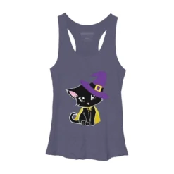 Women's Design By Humans Halloween Cat By AdrianaOliveira Racerback Tank Top -Design By Humans GUEST a85389a0 2b47 4581 9477 528f063167d8