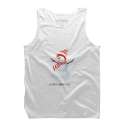 Men's Design By Humans Christmas Snowman By Werant Tank Top -Design By Humans GUEST a870d764 1b25 424e bfe5 8f5f2b84b4b7