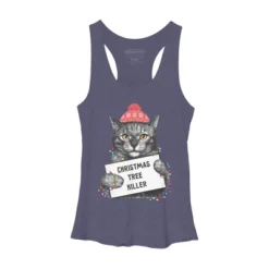 Women's Design By Humans Christmas Tree Killer By Kodamorkovkart Racerback Tank Top -Design By Humans GUEST a8ef6cfe 8755 498b ba26 685bf9146415