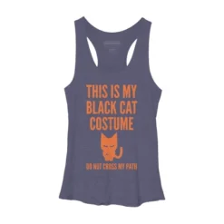 Women's Design By Humans Halloween Introvert Black Cat Costume By Commykaze Racerback Tank Top -Design By Humans GUEST a98f865d fb77 4400 a419 33f56e3c7c5a