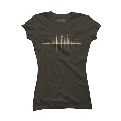 Junior's Design By Humans Nature's Music - Sound Wave By NomAdartStudio T-Shirt 6 Junior's Design By Humans Nature's Music - Sound Wave By NomAdartStudio T-Shirt - Image 6