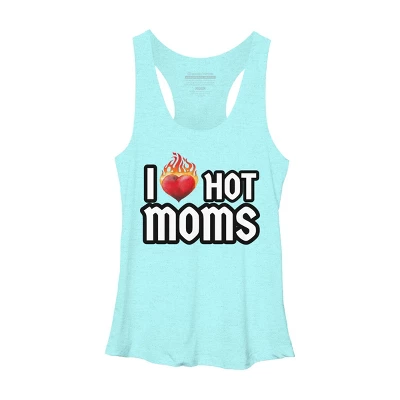 Women's Design By Humans I Love Hot Moms Heart By Metavera Racerback Tank Top 8 Women's Design By Humans I Love Hot Moms Heart By Metavera Racerback Tank Top - Image 8