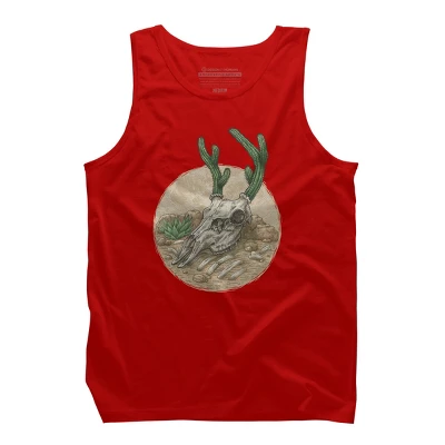 Men's Design By Humans Deer Cactus 2 By Kelelowor Tank Top 5 Men's Design By Humans Deer Cactus 2 By Kelelowor Tank Top - Image 5