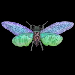 Men's Design By Humans Botanical Watercolor Cicada By MisoKnotty Tank Top