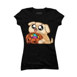 Junior's Design By Humans Halloween Candy Pup By Puppers T-Shirt 11 Junior's Design By Humans Halloween Candy Pup By Puppers T-Shirt -Design By Humans GUEST af07558d d440 44f8 b782 df30a3a70a83