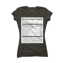 Junior's Design By Humans Accountant Nutrition Facts Label By EJamjar T-Shirt -Design By Humans GUEST afd5c82c f3b4 44f4 939c f986e25ef33e