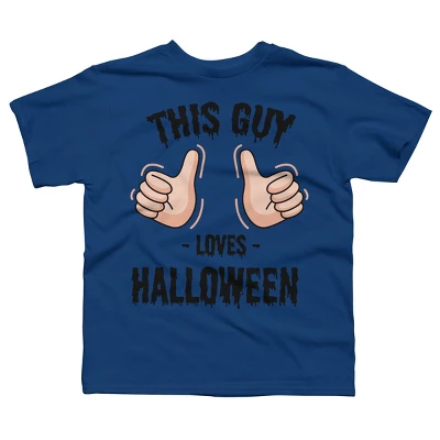 Boy's Design By Humans This Guy Loves Halloween By MultimediaOne T-Shirt 6 Boy's Design By Humans This Guy Loves Halloween By MultimediaOne T-Shirt - Image 6