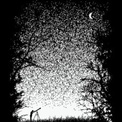 Junior's Design By Humans Pixel Space By Daletheskater T-Shirt