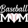 Junior's Design By Humans Baseball Mom Heart By Shirtpublic T-Shirt