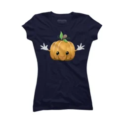 Junior's Design By Humans Halloween Pumpkin Monster 6 By LironPeer T-Shirt -Design By Humans GUEST b151f7f1 58e7 45bc aced 417ee1e5e794