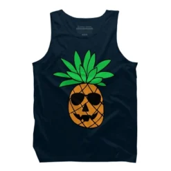 Men's Design By Humans HALLOWEEN PINEAPPLE PUMPKIN THEMED By Ujangkasep Tank Top -Design By Humans GUEST b296ee84 55cb 4896 a497 090811557887