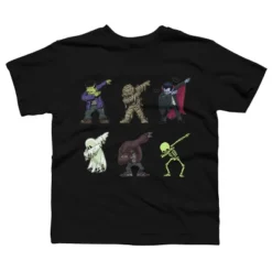 Boy's Design By Humans Dabbing Halloween Creatures Skeleton Zombie Dab By Vomaria T-Shirt -Design By Humans GUEST b2ad3279 9055 40f8 a02e 2edd83f1641f