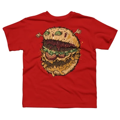 Boy's Design By Humans Monster Burger By LetterQ T-Shirt 7 Boy's Design By Humans Monster Burger By LetterQ T-Shirt - Image 7