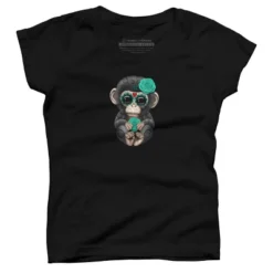 Girl's Design By Humans Blue Day Of The Dead Sugar Skull Baby Chimp By Jeffbartels T-Shirt 6 Girl's Design By Humans Blue Day Of The Dead Sugar Skull Baby Chimp By Jeffbartels T-Shirt -Design By Humans GUEST b43878cd 3617 4f08 982a 0b75324c9919