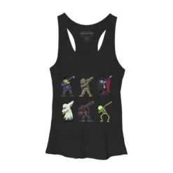 Women's Design By Humans Dabbing Halloween Creatures Skeleton Zombie Dab By Vomaria Racerback Tank Top -Design By Humans GUEST b443a0ca 7462 4cde b61f 5aa2e49b5739