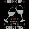 Men's Design By Humans Drink Up Grinches Ugly Christmas Sweater By Shirtpublic Tank Top