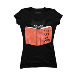 Junior's Design By Humans Diabolic Cat By Radiomode T-Shirt -Design By Humans GUEST b698ea21 efd4 4308 971f fdf921784aca