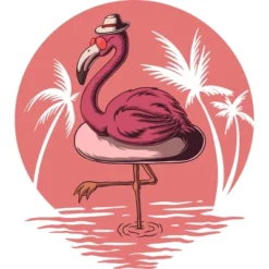 Men's Design By Humans Flamingo Summer Vibes By Kai2day Tank Top