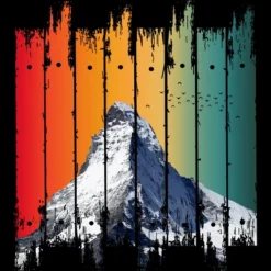 Men's Design By Humans Vintage Snow Mountain Climber By Punsalan Tank Top