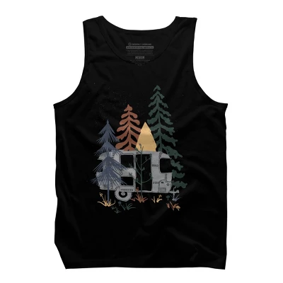 Men's Design By Humans Camping In Nature By NDTank Tank Top 2 Men's Design By Humans Camping In Nature By NDTank Tank Top - Image 2