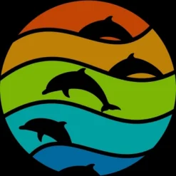 Junior's Design By Humans Dolphin Art By Hkartist T-Shirt