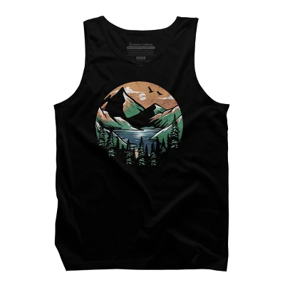 Men's Design By Humans Happiness Place By Orangedan Tank Top 4 Men's Design By Humans Happiness Place By Orangedan Tank Top - Image 4
