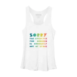 Women's Design By Humans The Lifestyle You Ordered Is Currently Out Of Stock By OmegaAlpha Racerback Tank Top 6 Women's Design By Humans The Lifestyle You Ordered Is Currently Out Of Stock By OmegaAlpha Racerback Tank Top -Design By Humans GUEST b7b661d7 bcde 4738 96e1 89812d479eb1