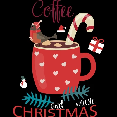 Women's Design By Humans Merry Christmas Treasure Box By Funkprints Racerback Tank Top 1 Women's Design By Humans Merry Christmas Treasure Box By Funkprints Racerback Tank Top