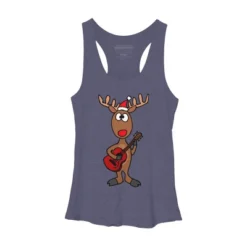 Women's Design By Humans Funny Cool Christmas Reindeer Playing The Guitar By SmileToday Racerback Tank Top 8 Women's Design By Humans Funny Cool Christmas Reindeer Playing The Guitar By SmileToday Racerback Tank Top -Design By Humans GUEST b8a1fc30 bc54 4c1a 8d1b ab49829bba0e