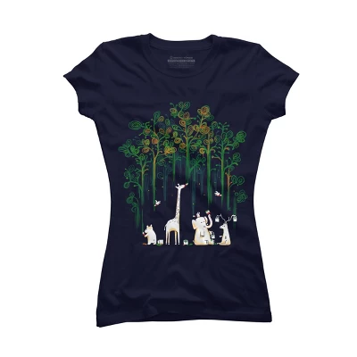 Junior's Design By Humans Repaint The Forest By Radiomode T-Shirt 4 Junior's Design By Humans Repaint The Forest By Radiomode T-Shirt - Image 4