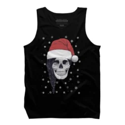 Men's Design By Humans Christmas Skull By Kodamorkovkart Tank Top 9 Men's Design By Humans Christmas Skull By Kodamorkovkart Tank Top -Design By Humans GUEST ba28573b dc08 417c bfd0 c7fd0a78d0e3