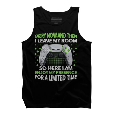 Design By Humans Funny Video Games Every Now And Then I Leave My Room By Tank Top 2 Design By Humans Funny Video Games Every Now And Then I Leave My Room By Tank Top - Image 2