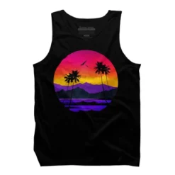 Men's Design By Humans The Color Of Paradise By Clingcling Tank Top -Design By Humans GUEST bbcb9d41 198a 418f 9be3 3ed14997ed39