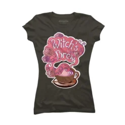 Junior's Design By Humans Witch's Brew Cup Of Coffee Pretty Halloween Concoction Shirt By TronicTees T-Shirt -Design By Humans GUEST bd2a7488 80ae 44d2 8df5 ece9d9bddb1c