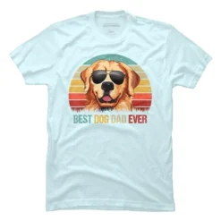 Men's Design By Humans Best Dog Dad Ever Golden Retriever By LuckyCharm99 T-Shirt -Design By Humans GUEST bd47cc53 4c1f 4761 81b8 627600c24012