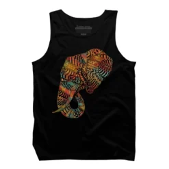 Men's Design By Humans Elephant (Majestic) By Kase Tank Top -Design By Humans GUEST be9185c8 d5dc 4e31 95fa 66d8e086663d