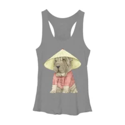 Women's Design By Humans Shar Pei By Barruf Racerback Tank Top -Design By Humans GUEST bee9e419 efeb 4485 a246 a84658bce9eb