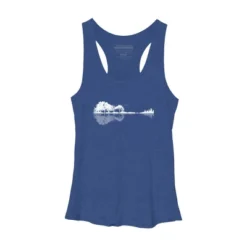 Women's Design By Humans Nature Guitar By Maryedenoa Racerback Tank Top -Design By Humans GUEST bfbcf008 b52d 4d93 8d12 22d615b3ccce