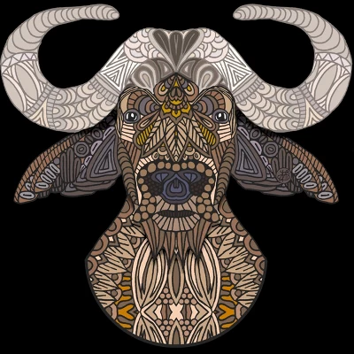 Men's Design By Humans African Buffalo By Myartlovepassion Tank Top 1 Men's Design By Humans African Buffalo By Myartlovepassion Tank Top