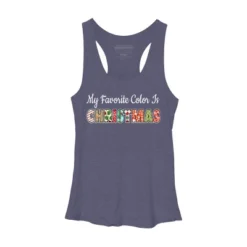 Women's Design By Humans My Favorite Color Is Christmas By C3gdesigns Racerback Tank Top -Design By Humans GUEST c0e0d770 587f 40a6 bb1b 7beeea2ccc66